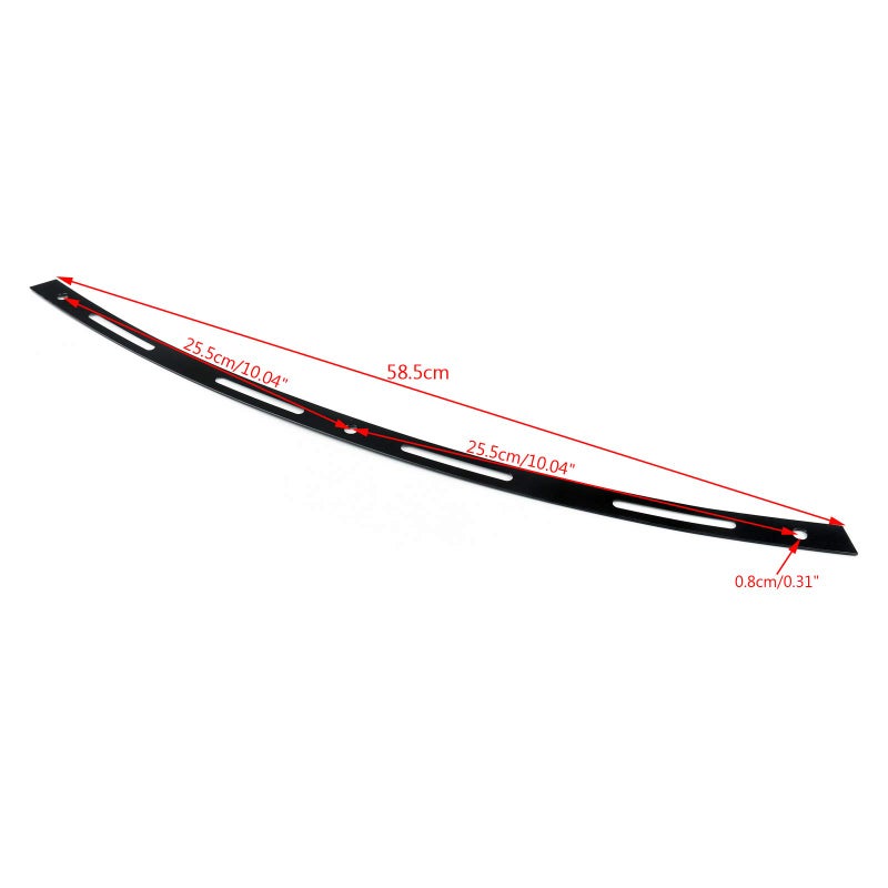 Artudatech Black CNC Cut Windshield Trim for 1996-2013 Electra Street Tri Glide FLHTC - Image 2